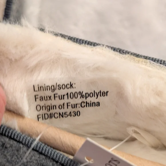 Cozy Faux Fur Slippers, Grey - Picture 5 of 5